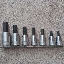 Snap-On 7-piece set of hex bit sockets