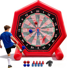 Inflatable Soccer Dart Board With Air Pump, 7ft Giant Inflatable Airtight Kick D