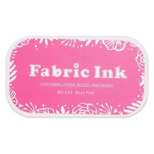 Ink Pads for Stamps, 3.7x2.2 Inch Fabric Ink Pad, Rose Pink