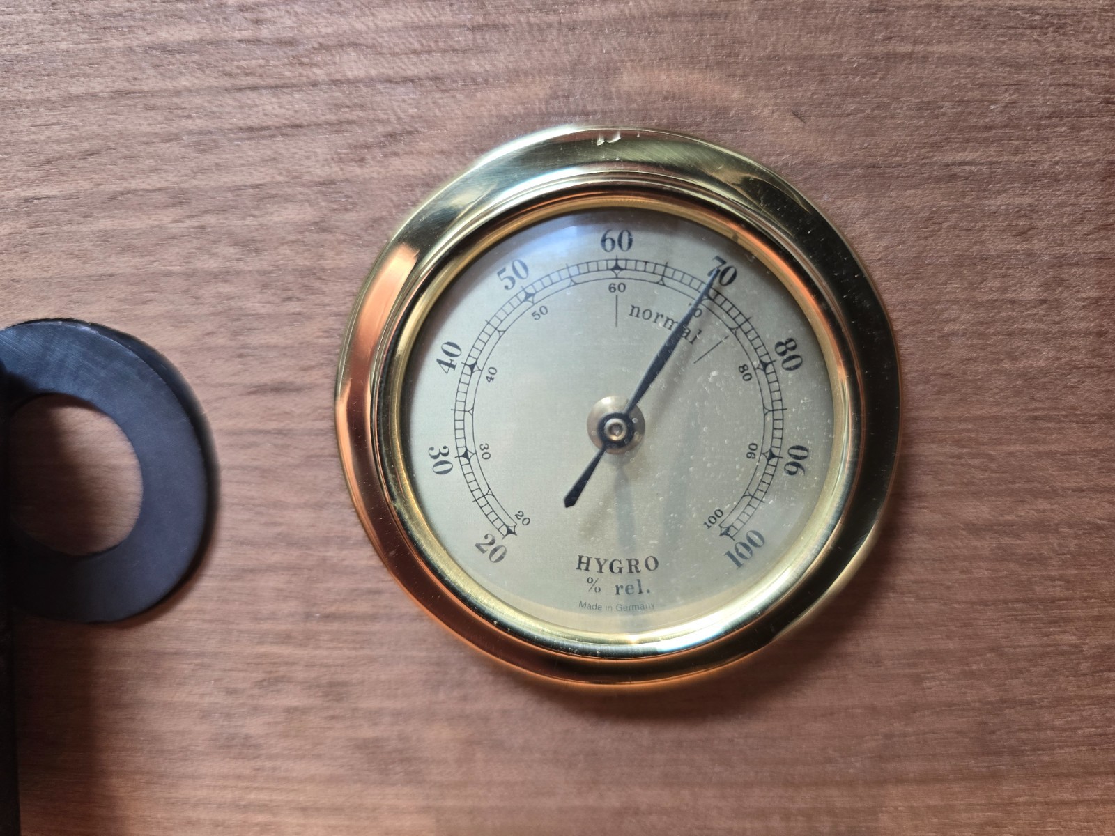 alfred dunhill lacquered marquetry inlaid mahogany Cigar Humidor France No Key