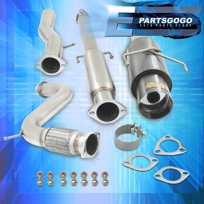 For 94-97 Honda Accord LX EX 4CYL 3'' Cat Back Exhaust 4.5'' Gunmetal Tip GODSNOW
