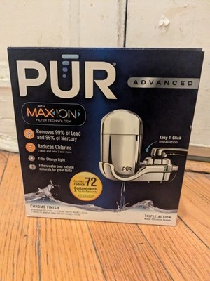 PUR Advanced Faucet Water Filter System with Maxion Technology w/Filter 