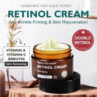VIBRANT GLAMOUR FDA - Retinol Face Cream Anti-Aging for Wrinkles Firming Brighte
