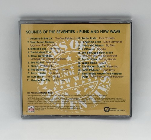 Various Artists Punk And New Wave Sounds Of The Seventies CD 1993 Time ...