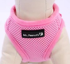 Mr. Peanut's PupTrek Sm Dog/Cat Soft Mesh Step In Harness Vest, Sm, Pink