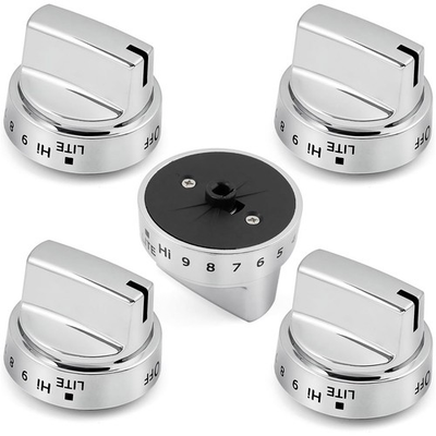 #ad 5Pack Stainless Steel Control Knob Compatible with GE Gas Range Stove WB03X24818 $18.49