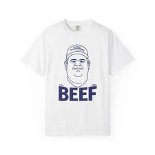 Beef Face Illustration T-Shirt | Line Art Portrait Tee