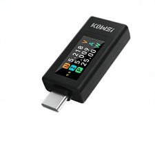 USB C Power Meter Tester TypeC Fast Charger Detector 360W 30V 12A Display