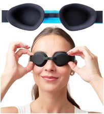 MyHalos  Moisture Chamber Glasses for Dry Eyes - Sleep Mask One Size, Black