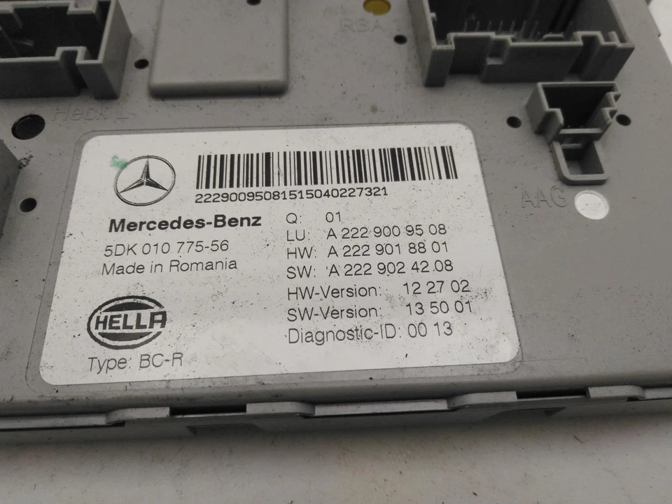 MERCEDES S CLASS Rear SAM Signal Activation Control Module ECU 2014-2020 - Image 3 of 4