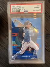 2025 Topps Finest - Uncommon Bobby Witt Jr. #198 Blue Refractor /150 PSA 10!