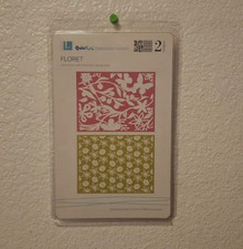 NEW Retired LifeStyles Crafts QUICKUTZ Embossing 2 Folders Floret