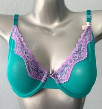 Victoria's Secret Bra Nwt Sheer Mesh w/ Lace Unlined Underwire Demi Tease 4CBF
