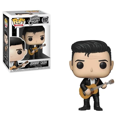 🔥Funko Pop! Rocks: JOHNNY CASH (PLAYING GUITAR) #117 VAULTED PROTECTOR🔥