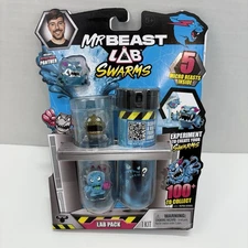 Mr Beast Lab Swarms Test Tube Lab 5 Pack w/ Ultra Rare Panther FREE SHIP - NEW⚡️