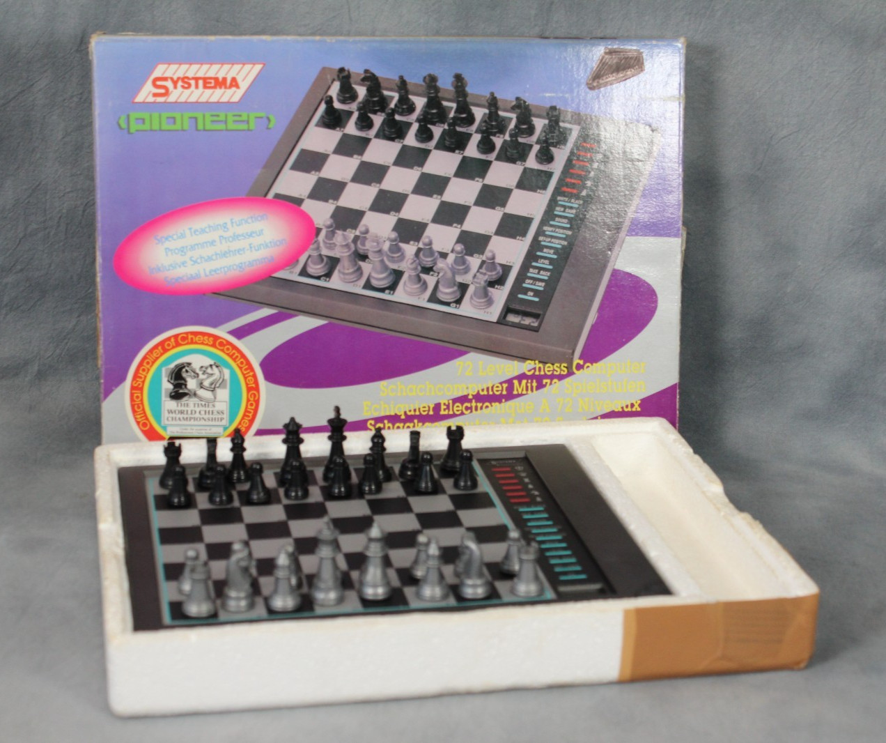 Systema Pioneer Boxed Electronic Chess Computer Game Complete Boxed Not Working