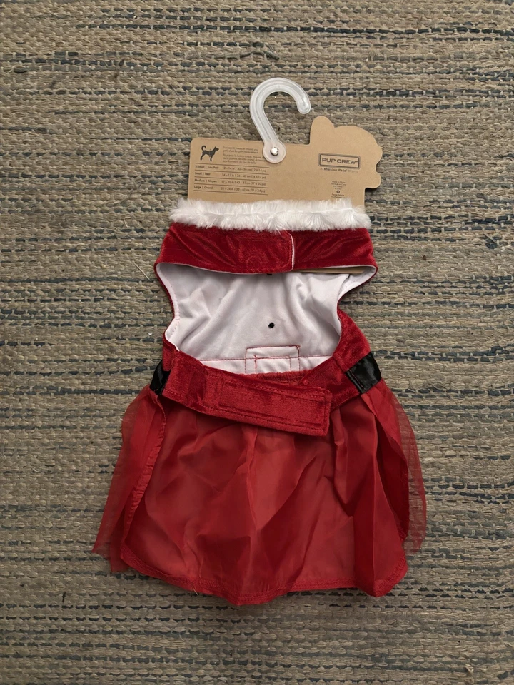 Vestido rojo de Navidad Pup Crew para perro (M)  Foto 2 de 2