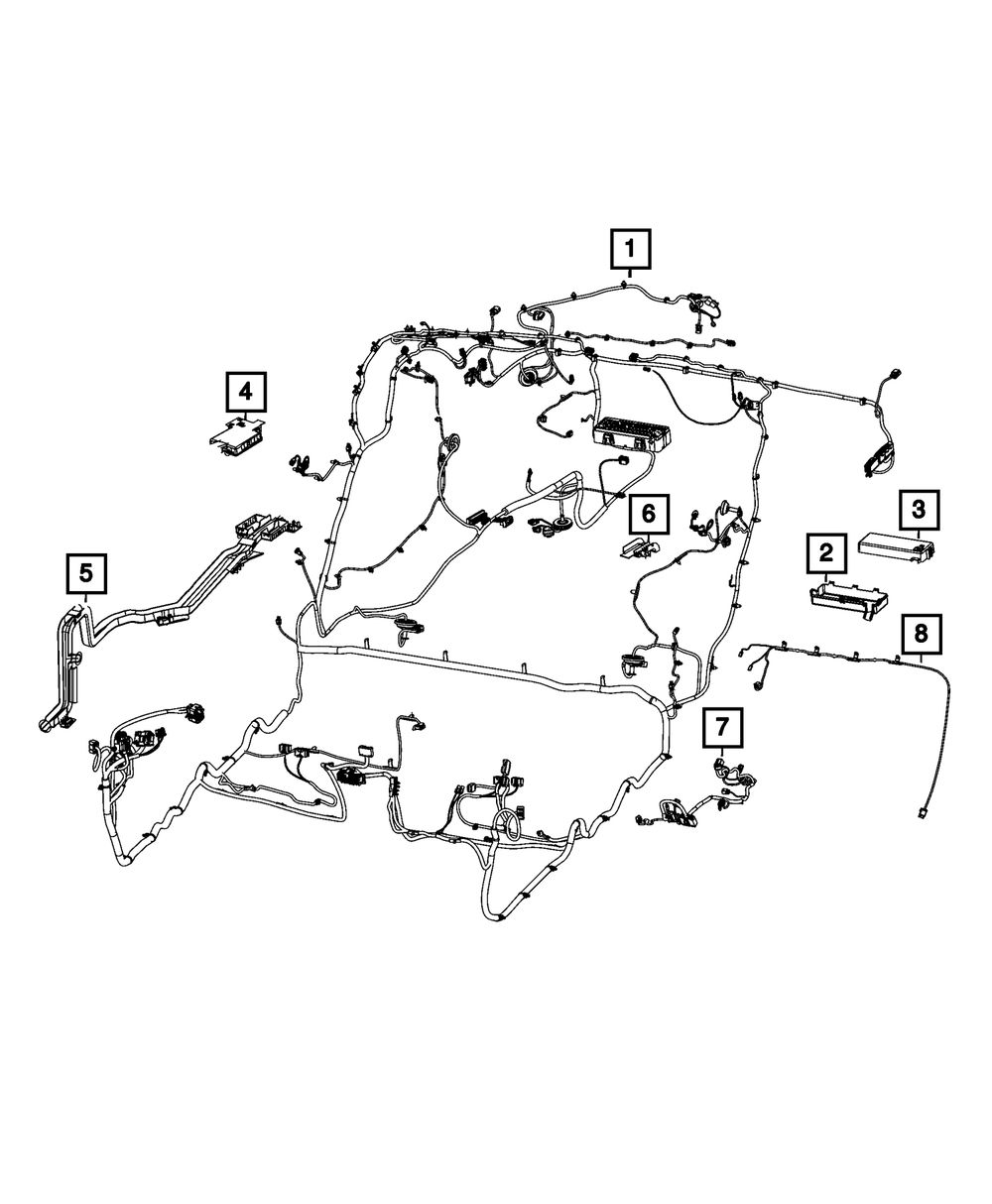Genuine Mopar Body Wiring 68619581AB