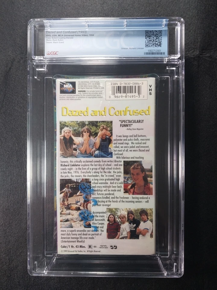 DAZED AND CONFUSED (VHS, 1994) CGC 9.6 A+ FACTORY SEALED Highest Grade on Ebay! - Image 3 of 4