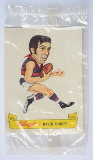 VFL Kellogg’s Football Sticker David Thorpe / Footscray 1973 MISB Kelloggs