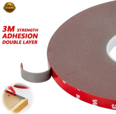 Double Sided Tape 108Ft Heavy Duty Waterproof Foam Adhesive, LED Strips Wall Car