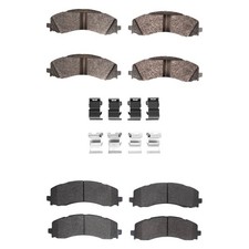 For Ram 2500 19-25 DFC Ultimate Duty Hybrid Front & Rear Brake Pad Set