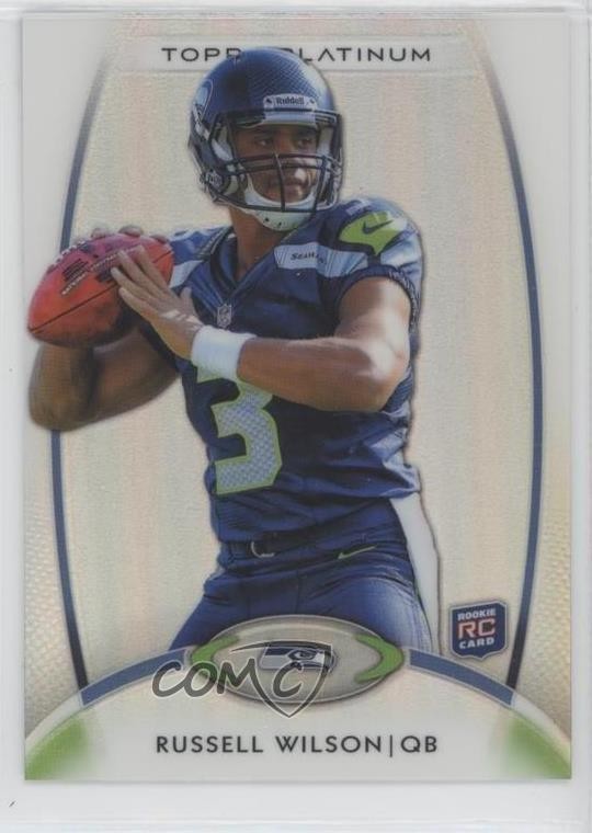 2012 Topps Platinum Rookie Russell Wilson #138 9u0