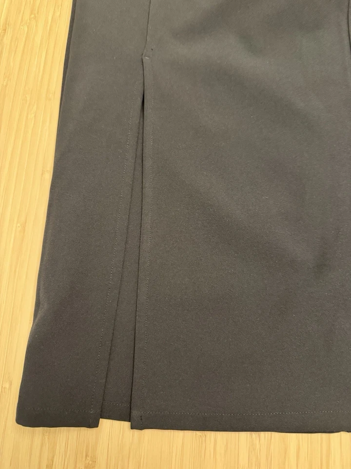 Falda Athleta Para Mujer Athleisure Línea A S/P Negra Elastizada Bolsillos con Cremallera Foto 3 de 4