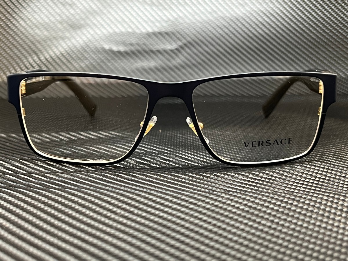 VERSACE VE1274 1468 Blue Square Men's 57 mm Eyeglasses