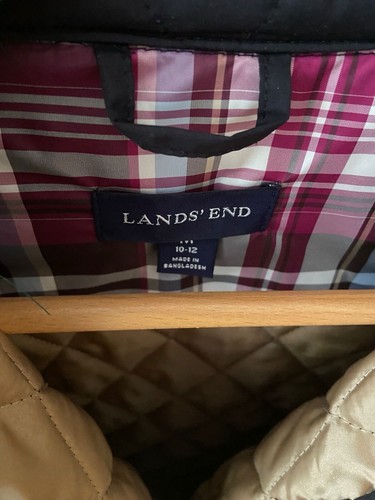 Ladies Quilted Coat Lands End Size 10-12 Ex Con, Worn Twice - Picture 3 of 3