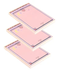 Memo Notepads Non Stick 3-Pack 3.9" x 5.5" Size for Office School Memo Pad-1712