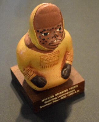 Mochica Drinking Vessel Schering Pharmaceutical Promotional Statue VTG.
