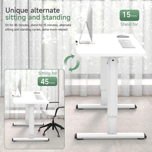 Höhenverstellbarer Schreibtisch Bürotisch Tischgestell Elektrisch Laptoptisch DE - Bild 53 von 70