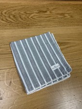 Greengate Stoffserviette gestreift grau weiß silber 100% Baumwolle 40x40