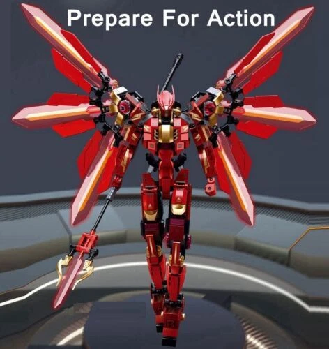 Building Blocks MOC Halberd Athena Transforming Mecha Robot Bricks Kids DIY Toys - Image 2 of 4