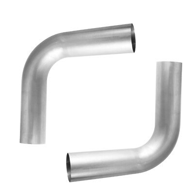3'' inch  Stainless Steel Exhaust Mandrel Bend 90 Degree Elbow Pipe Tube(2Pcs)