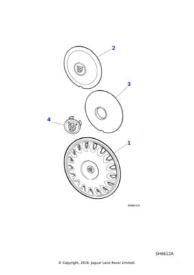 Jaguar Daimler Hub Cap MNC6240BA GENUINE | eBay