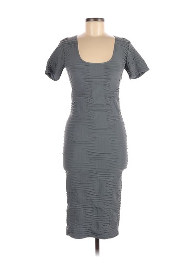 Tees by Tina Women Gray Casual Dress 