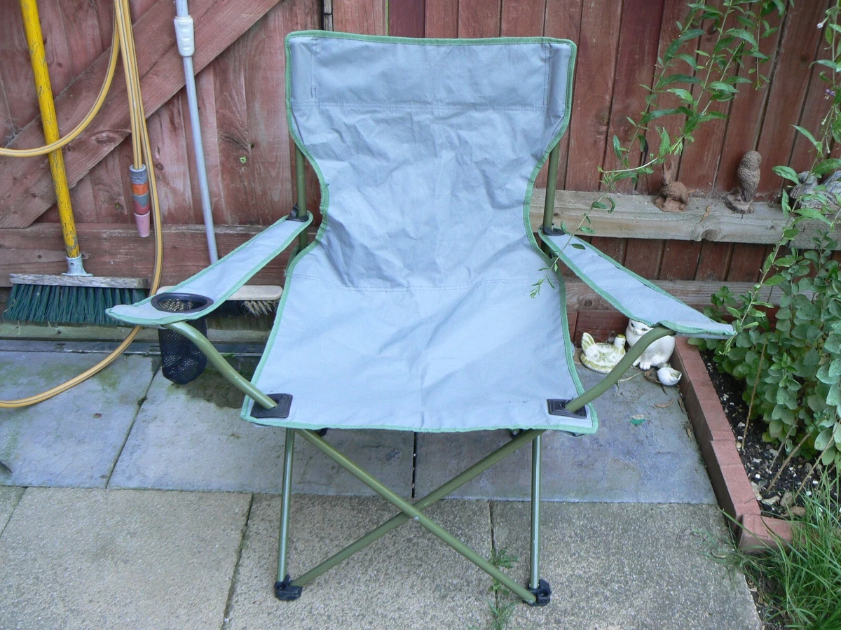 Sainsbury s Folding Beach Camping Garden Outdoor Chairs Lightweight w Cup Holder