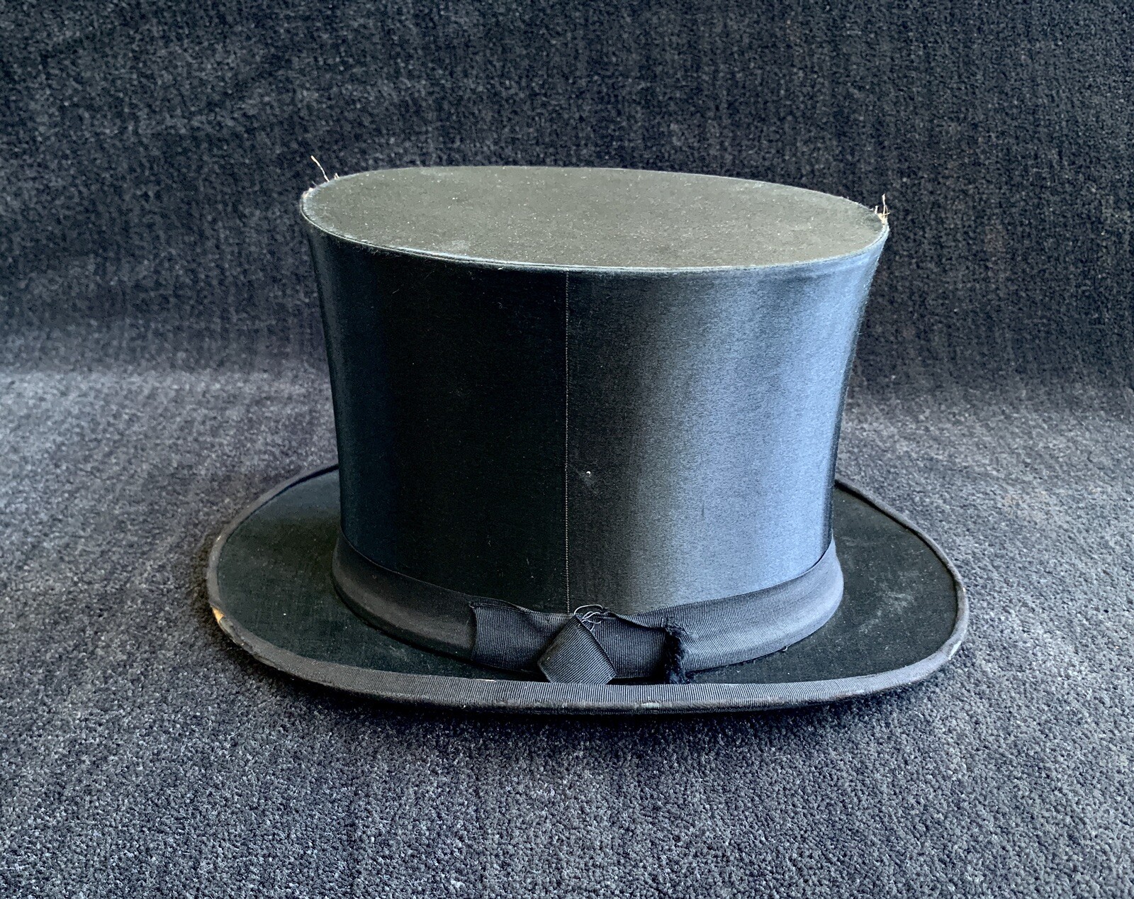 Antique Silk Top Hat collapsible original box P… Gem
