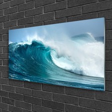 Stampa su vetro Wall art 100x50 immagine quadro paesaggio onda