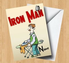 Personalised Iron Man (IronMan/Avengers/Parody) Birthday Card