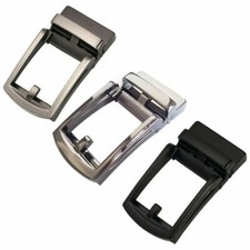 Men's Automatic Slide Buckle Replacements Metal Ratchet Leather Belt Buckles