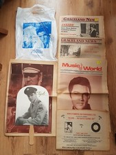 5x ELVIS PRESLEY NEWSPAPERS INC GRACELAND BAG. TUPELO LOLLY.