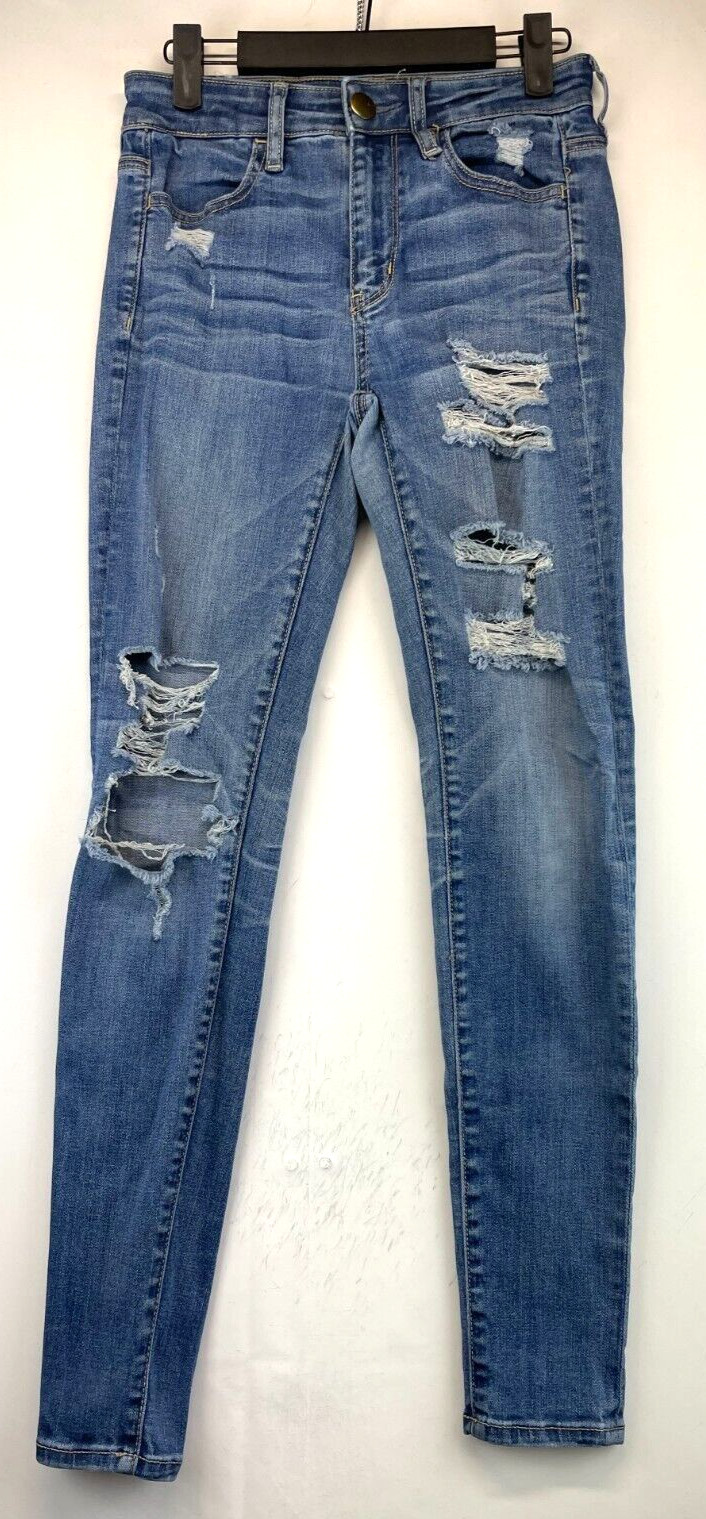 American Eagle Outfitters Super Stretch Distressed Jeans - Womens Size 2 (2063)