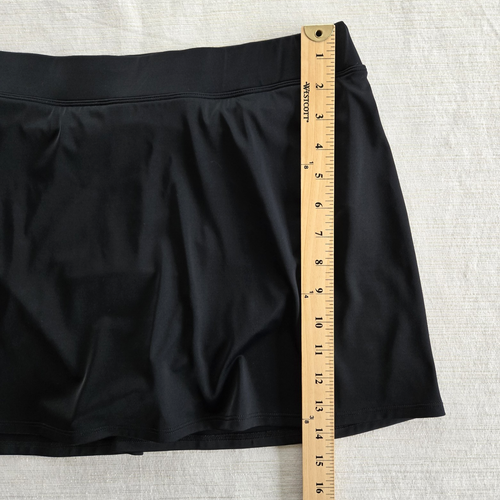 LL Bean Swimsuit Bottom Womens 16 Black Tummy Control Classic Swim Skirt UPF 50 - Picture 10 of 12