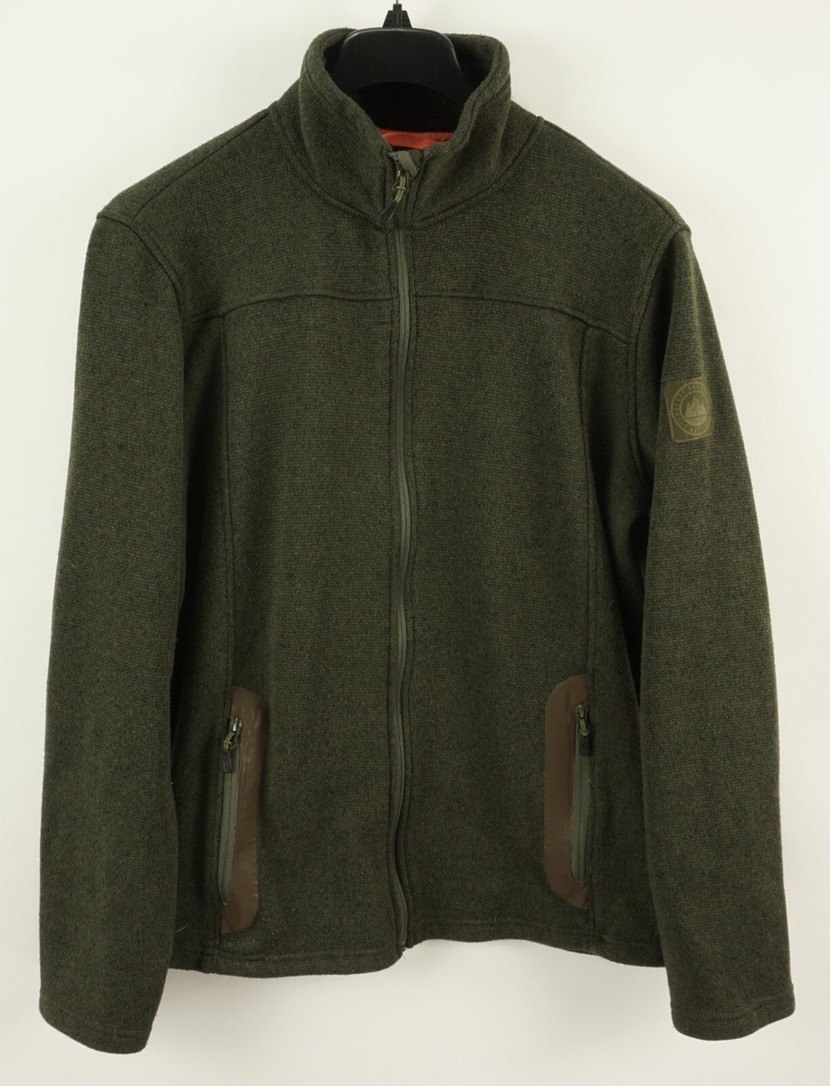 Mens Jacket Fleecejacke Crivit Crivit Men's Large Green Fleece