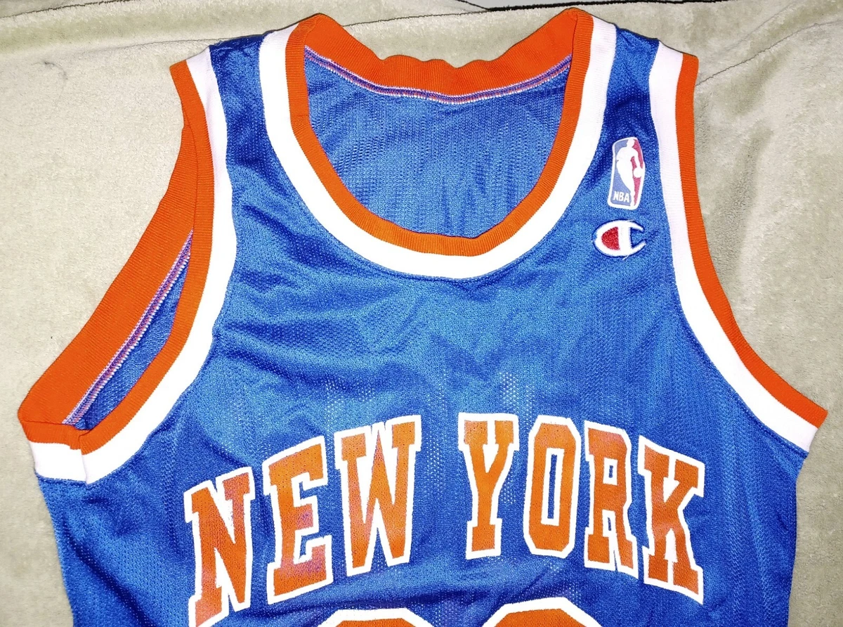 NBA NEW YORK KNICKS BASKETBALL SHIRT JERSEY CHAMPION #33 PATRICK EWING