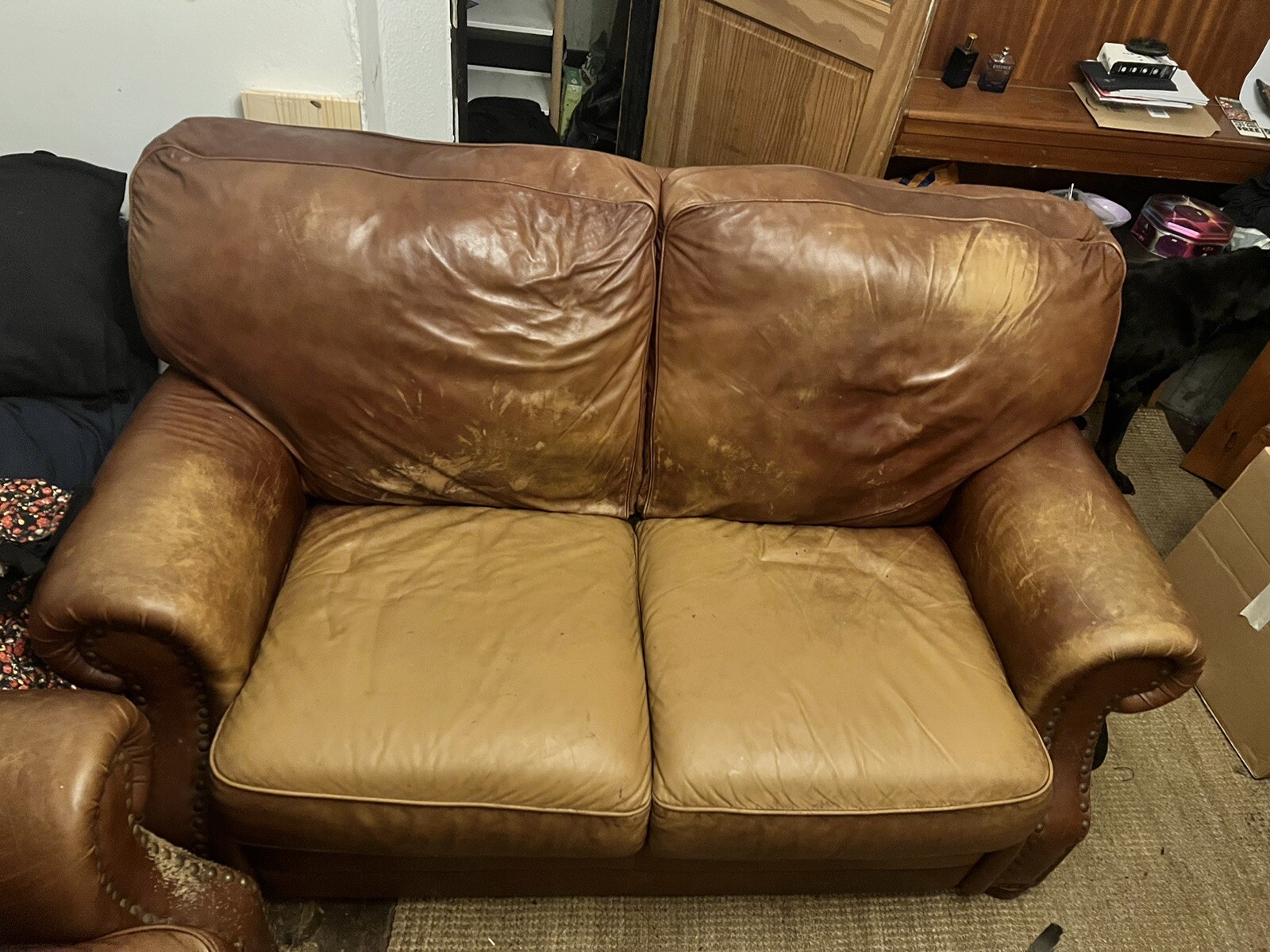 leather sofa used eBay