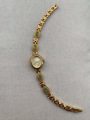 Yellow Gemstone Quartz Watch RARE Yellow Gemstone Dainty Watch – Something Adored main image 4